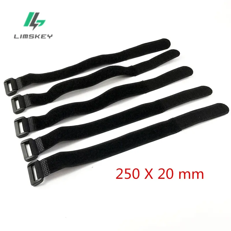 10Pcs/Bag 25Cm Magic Sticker Strap Nylon Lipo Battery Tie Strap Fastener Reusable Cable Wrap For Qav250 F450 500 550 Quadcopter 1