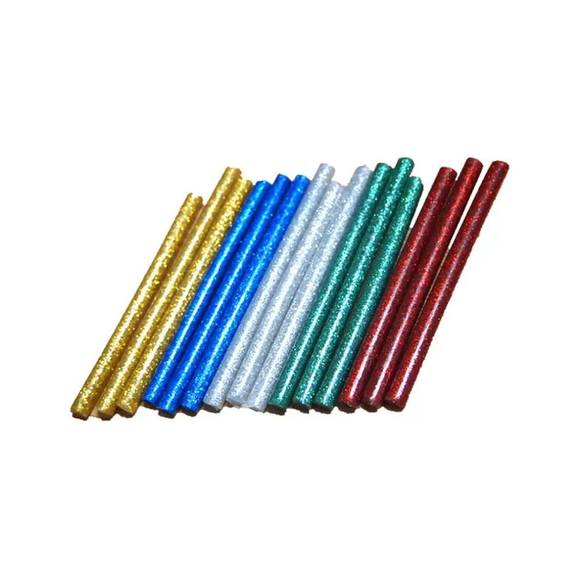 10Pcs Colored Hot Melt Glue Sticks Adhesive Assorted Glitter Glue Sticks 1