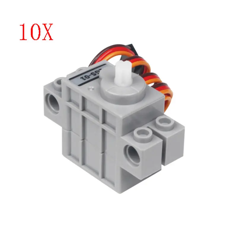 10Pcs Lobot Lgs-01 Micro Anti-Block Servo 270° Rotation Compatible With Lego Blocks 1