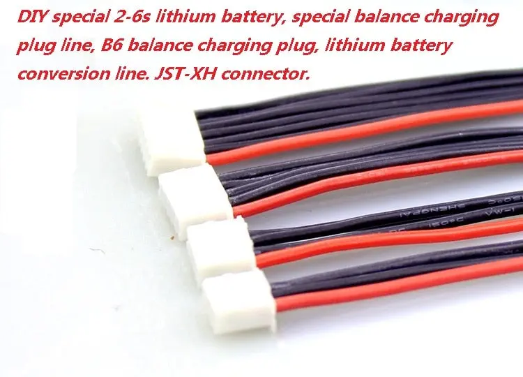10Pcs/Lot 2S 3S 4S 5S 6S Lipo Battery Balance Charger Plug Line/Wire/Connector 22Awg 100Mm Jst-Xh Balancer Cable 1