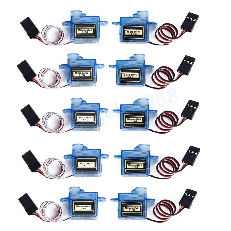 10Pcs/Lot Mini 3.7G Micro Servo Rc Plane Helicopter Boat Car Trex 250+Free Shipping 1