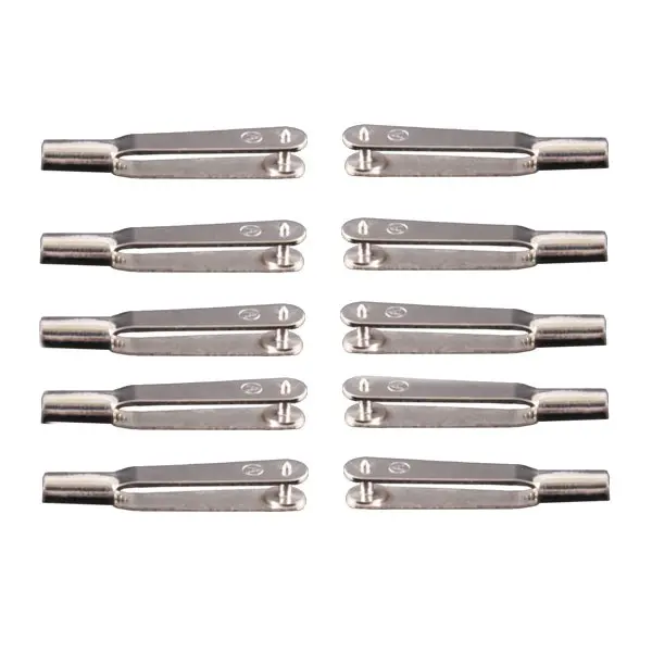 10Pcs M2/M3 Clevis Wire Trolley Iron Chuck Metal Rod Clamp For Rc Airplane 1