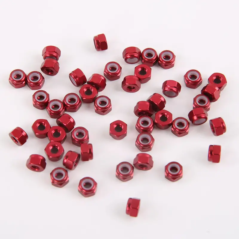 10Pcs M3 Manual Knurled Thumb Aluminum Alloy Screw Nut Spacer Flat Washer 1