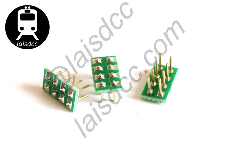 10Pcs Male Nmra Socket For Nem652 8Pin Female Socket Bulid-In Dcc Loco 	860006/Laisdcc Brand 1