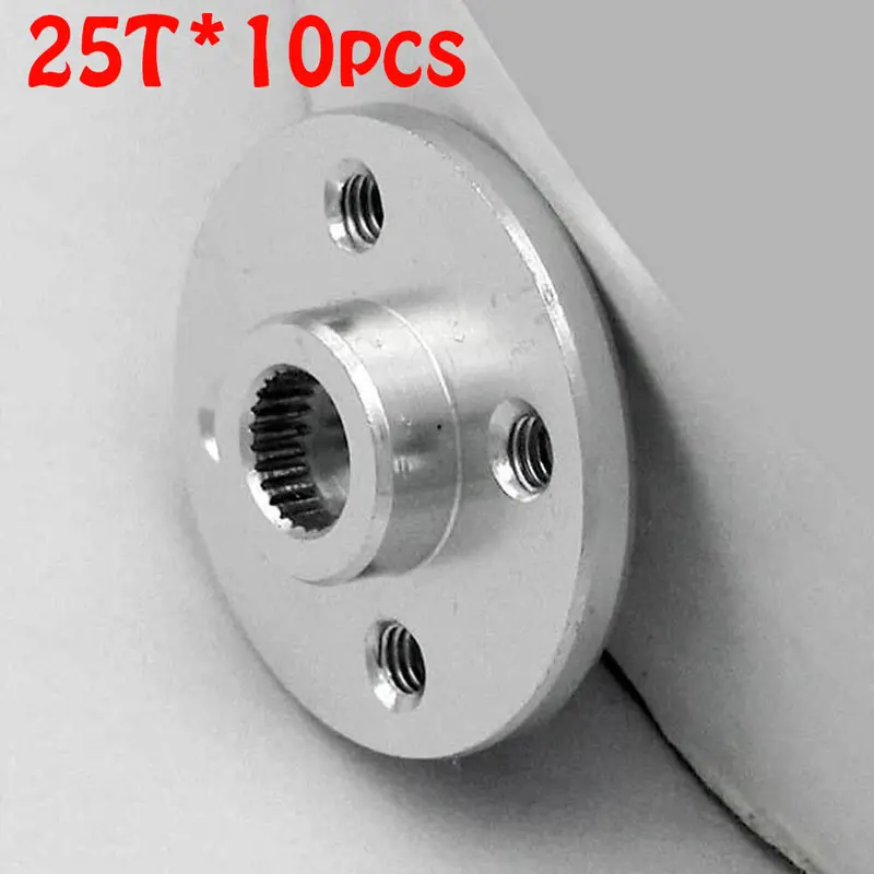 10Pcs Metal Servo Arm 25T Round Type Disc Matal Horns For Mg995 Mg996r Mg945 Mg995 Mg946 Rc Servos Futaba Robot 1
