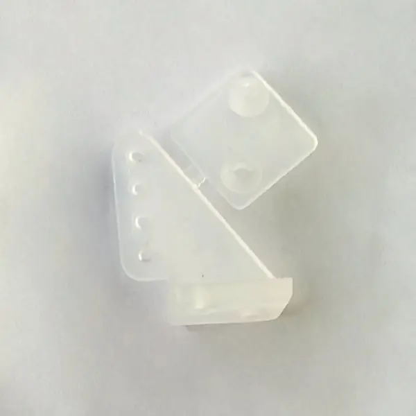 10Pcs Plastic Triangle Servo Horn Grey White Transparent 20X16x11.5Mm For Rc Airplane 2