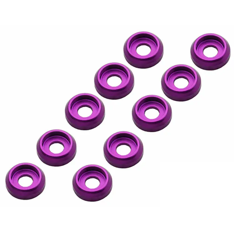 10Pcs Rjxhobby Aluminum Alloy Washer Gasket Finsh Cap For M2 M2.5 M3 Round Hex Head Caps Screws 1