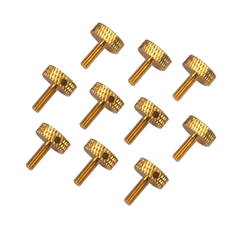 10Pcs Rjxhobby M3x10mm Knurled Head Flat Point Fully Threaded Thumb Screw Fastener 1