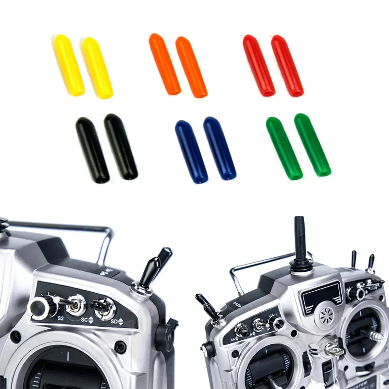 10Pcs Rubber Transmitter Anti-Slipping Stick Switch Cap Sheath For Flysky Futaba Jr Frsky Radiolink 1