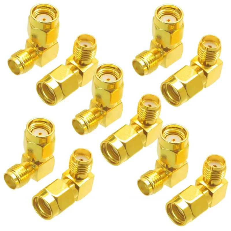 10Pcs Sma Female To Rp-Sma Male Right Angle Adapter Connector For Rc Drone 1