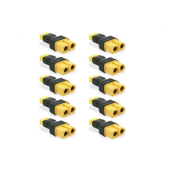 10Pcs Xt30 Male To Xt60 Female Adapter Battery Connector For Rc Drone Fpv Racing 1