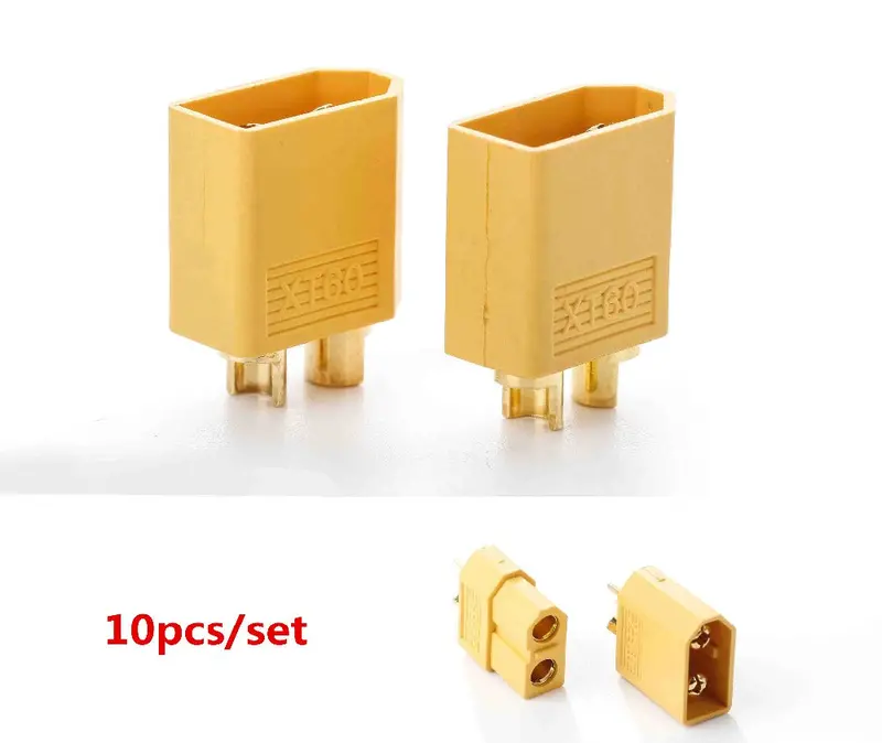 10Pcs Xt60 Xt-60 Male Female Bullet Connectors Plugs For Rc Lipo Battery (5 Pair) Wholesale 1