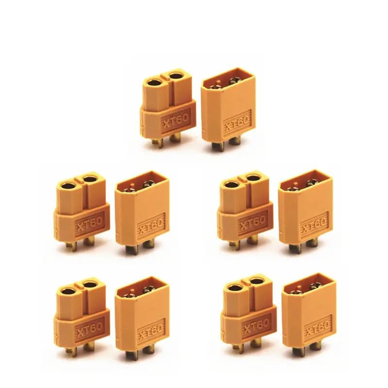 10Pcs Xt60 Xt-60 Male Female Bullet Connectors Plugs For Rc Lipo Battery (5 Pair) Wholesale 1