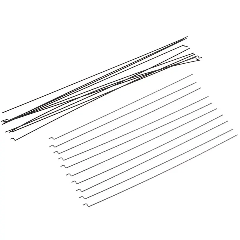 10Pcs Z Type D1.2Mm Push Rod Steel Wire Push Pull Rod Pushrod For Rc Aircraft Airplane Pull Push Connecting Rod 1