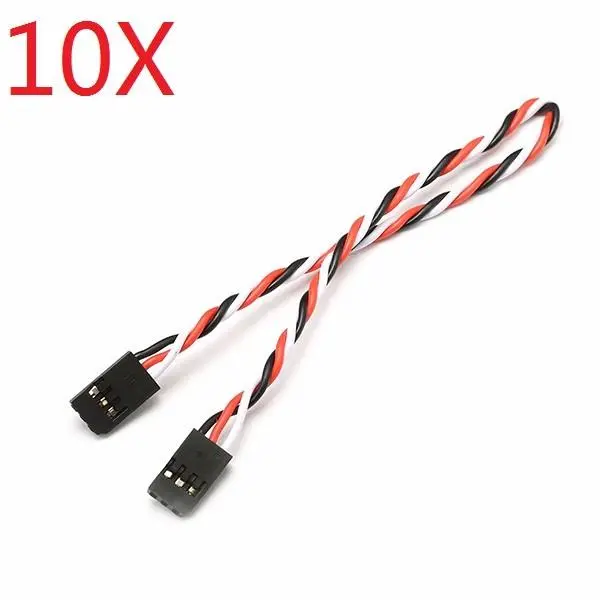 10X 22Awg 60 Core 30Cm Male To Male Futaba Plug Servo Extension Wire Cable Twisted Cable 1