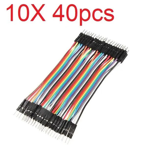 10X40pcs 20Cm Male To Male Color Breadboard Cable Jump Wire Jumper For Rc Models 1