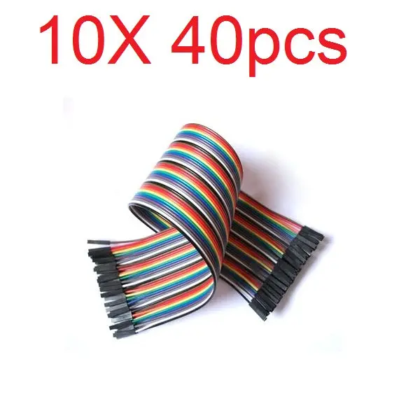 10X40pcs 30Cm Female To Female Color Breadboard Cable Jump Wire Jumper For Rc Models 1