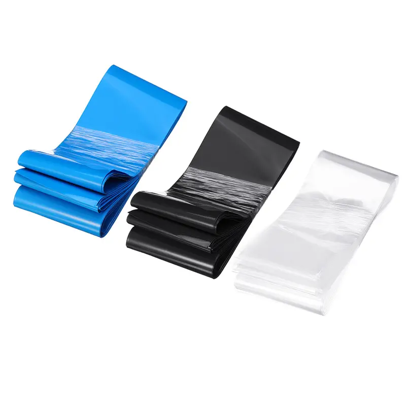 110Mmx10m Pvc Transparent/Black/Blue Color Heat Shrink Tube For 5-6S Lipo Battery 1