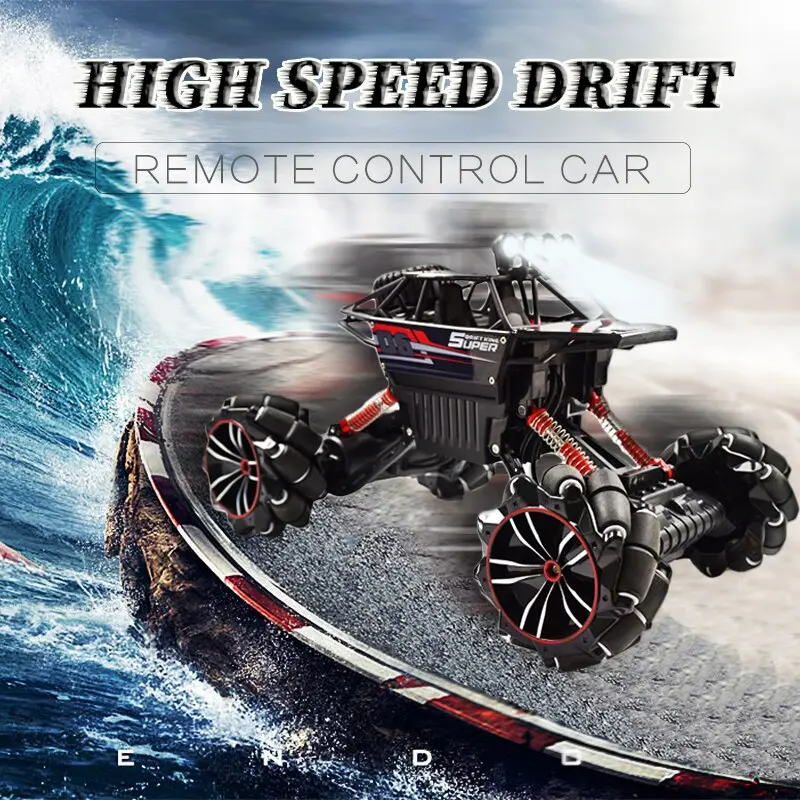 1:12 2.4G Rc Car With Mecanum Wheel High Speed 4Wd Drift Climbing Remote Control Stunt Car Deformation Off-Road Vehicle Toy 1