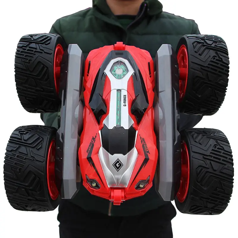 1:12 Rc Car 4Wd Large Size Off-Road Remote Control Car Drift Stunt Deformation Double-Sided Car Wheel Rechargeable Children Toy 1