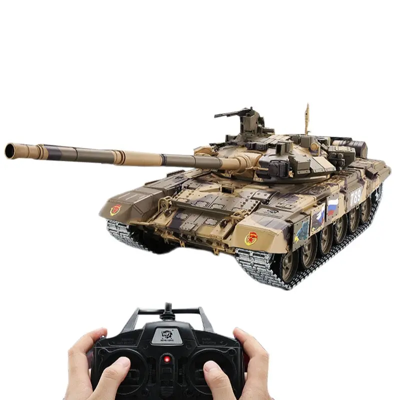 1:16 Russian T90 Main Battle Tank 2.4G Remote Control Model Tank Sound Smoke Shooting Effect - Metal Ultimate Edition Russia 1