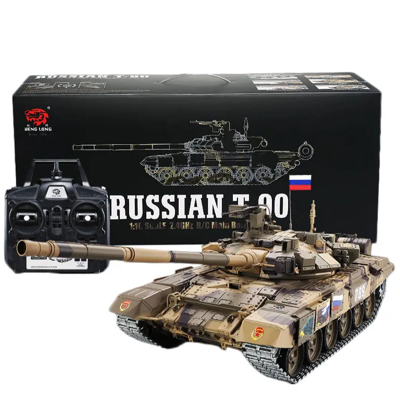 1:16 Russian T90 Main Battle Tank 2.4G Remote Control Model Tank Sound Smoke Shooting Effect - Metal Ultimate Edition Russia 2
