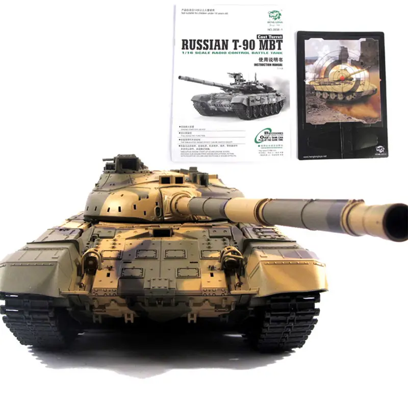 1:16 Russian T90 Main Battle Tank 2.4G Remote Control Model Tank With Sound Smoke Shooting Effect - Basic Edition 1
