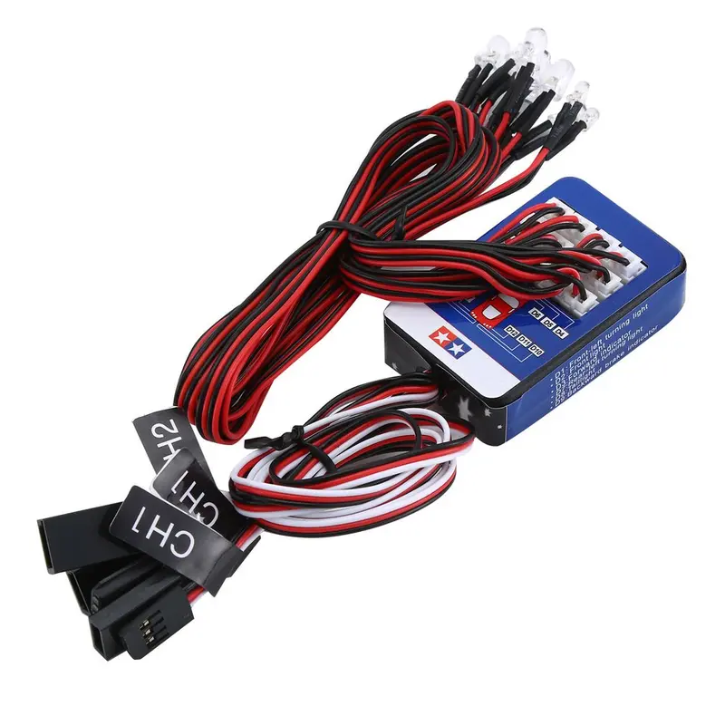 12 Led Lighting Kit Steering Brake Simulation Flash Light For 1/10 Rc Car For Yokomo For Tamiya Exquisitely Designed 2