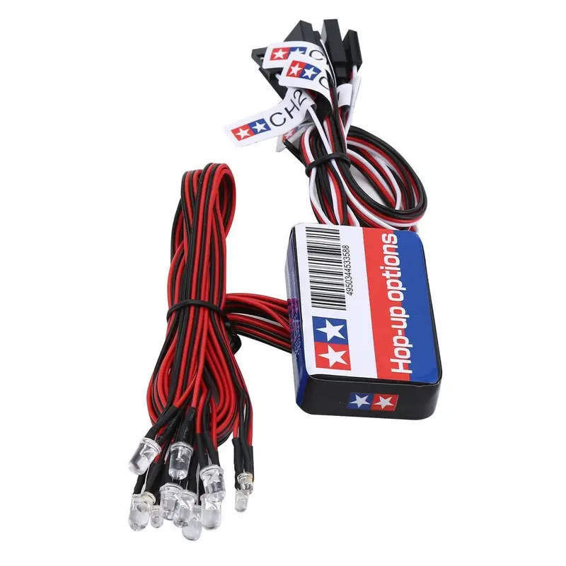 12 Led Lighting Kit Steering Brake Simulation Flash Light For 1/10 Rc Car For Yokomo For Tamiya Exquisitely Designed 3