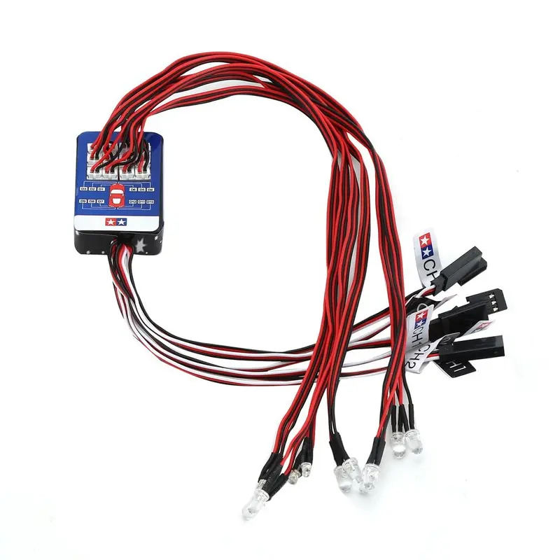 12 Led Lighting Kit Steering Brake Simulation Flash Light For 1/10 Rc Car For Yokomo For Tamiya Exquisitely Designed 4