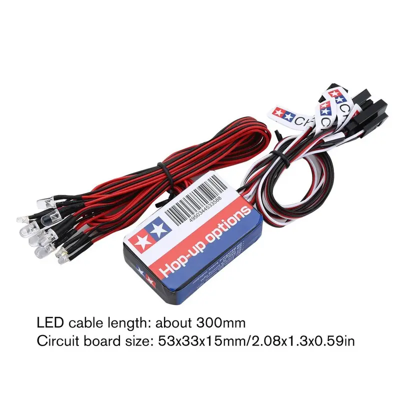12 Led Lighting Kit Steering Brake Simulation Flash Light For 1/10 Rc Car For Yokomo For Tamiya Exquisitely Designed 6