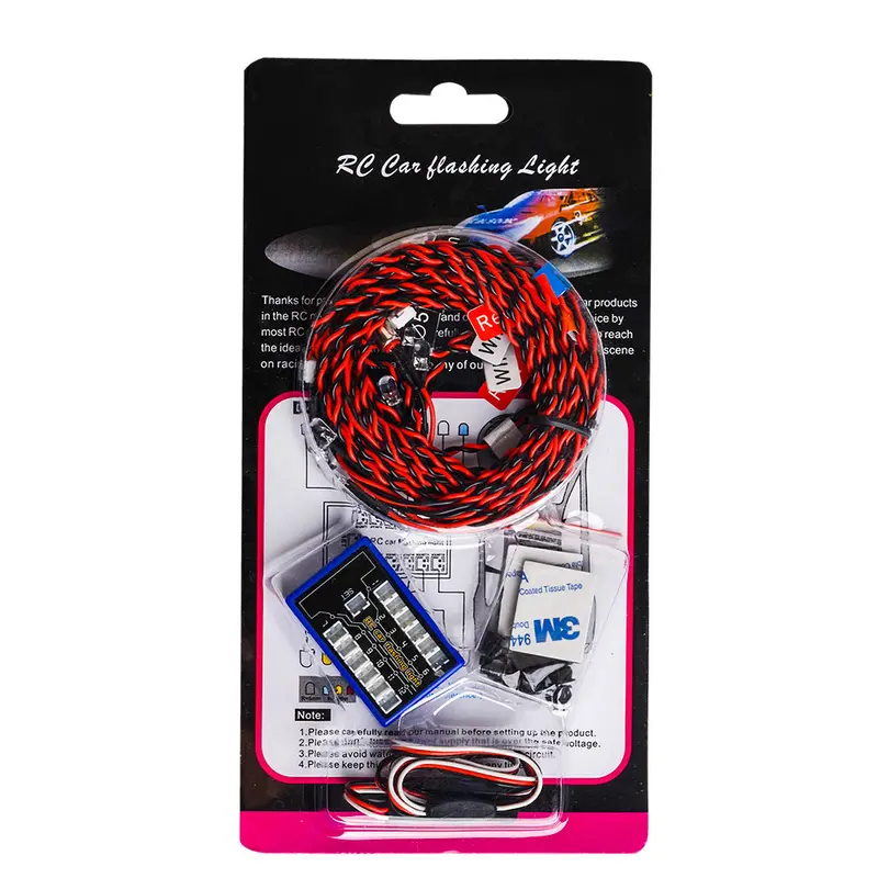 12 Leds Car Led Lamps Light Strobe Lights Kit For 1/10 1/8 Hsp Tamiya Cc01 D90 Scx10 Rc Car Model 1