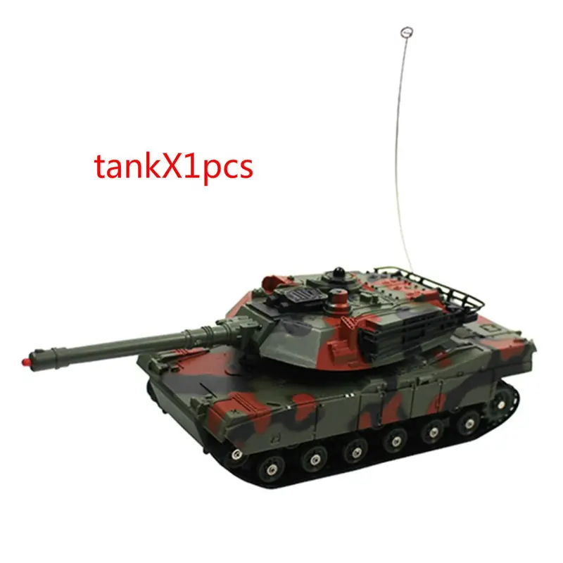 1:24 2Pcs Rc Battle Tank Fight Crawler Chariot Train Simulation Interest Outdoor 180 Cannon Rotation Sweep Collection Multicolor 2