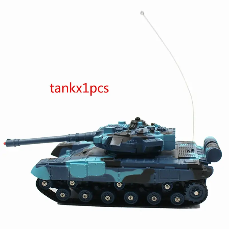 1:24 2Pcs Rc Battle Tank Fight Crawler Chariot Train Simulation Interest Outdoor 180 Cannon Rotation Sweep Collection Multicolor 3
