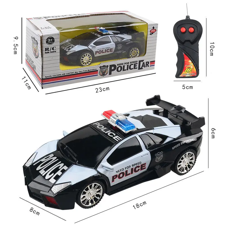 1:24 Electric 5 Style Rc Car Toy For Boy Police Sports Vehicle Mini Diecast Model Cars Toys For Children Friends Moto Oyuncak 6