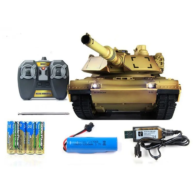 1:24 M1a2 Tank Toy Children Remote Control Car Model 2.4Ghz Kids Early Eductional Parent-Child Interactive Puzzle 1