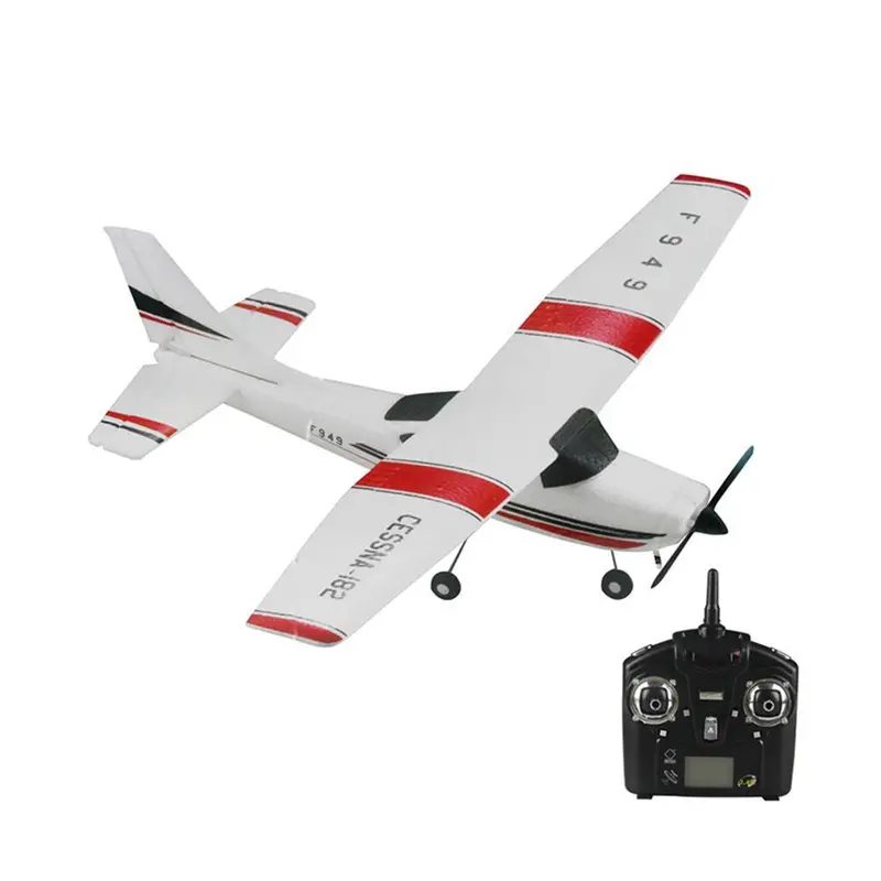 1:28 Cessna-182 Remote Control Propeller Airplane 3-Channel Fixed Wing Rc Aircraft Outdoor Park Parent-Child Glider Plane Toys 1