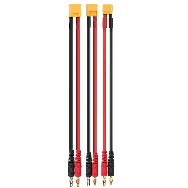 12Awg Xt30/Xt60/Xt90 Plug To 4.0 Banana Plug Silicone Charging Cable For B6 Ac Balance Charger 1