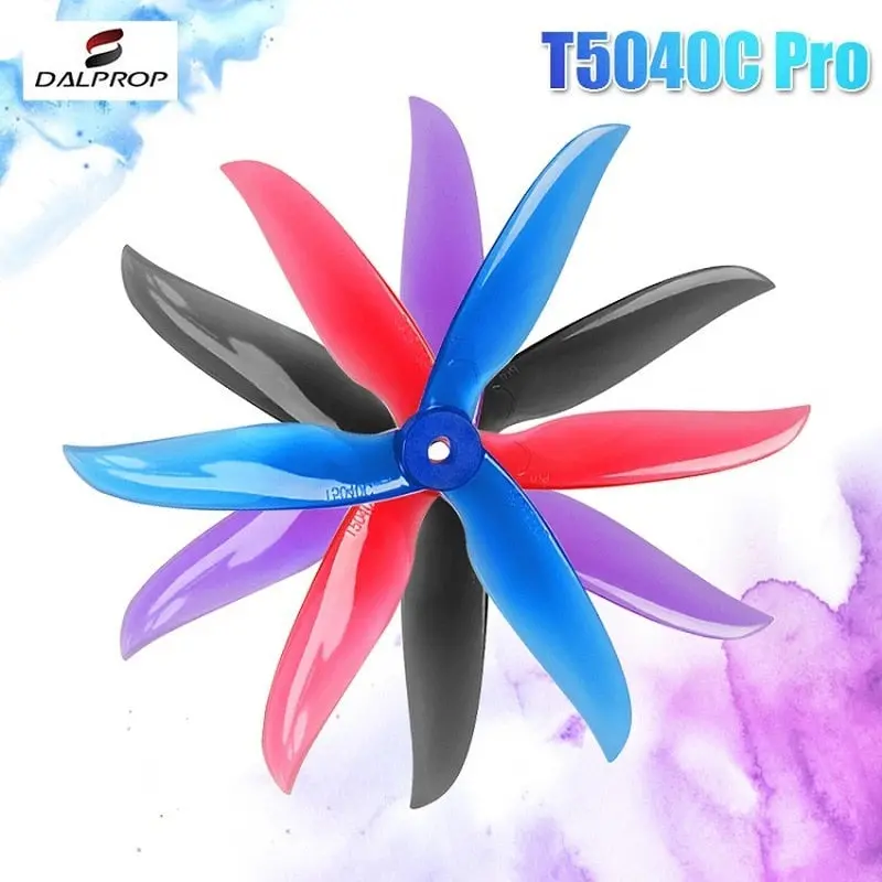 12Pair 24Pcs Upgraded Dalprop Cyclone T5040c Pro 5040 Pro 5X4x3 3-Blade Popo Propeller Cw Ccw For Rc Drone Fpv Racing 1