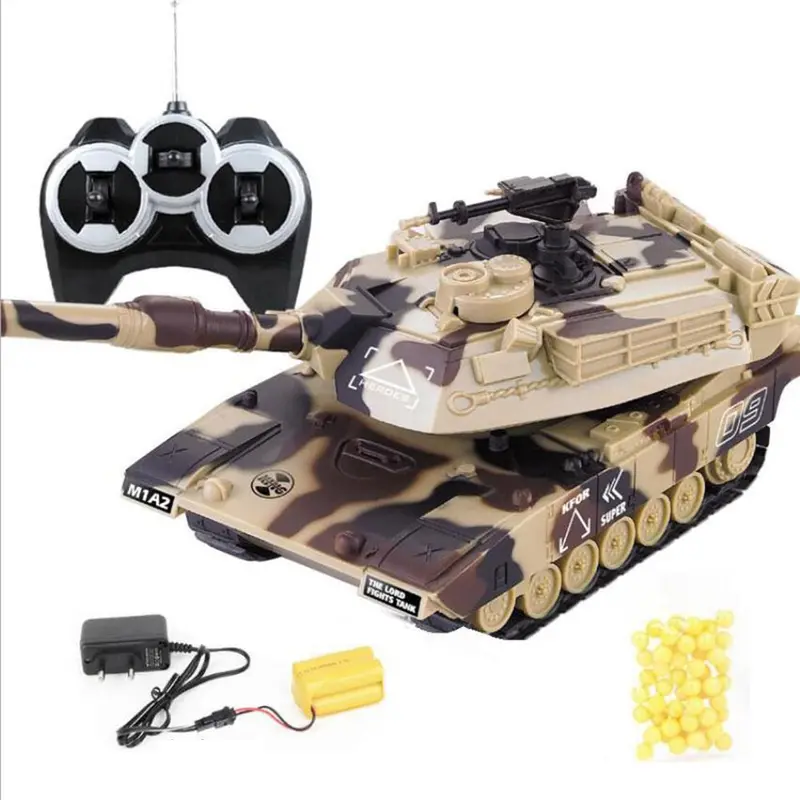 1:32 Rc War Tank Tactical Vehicle Main Battle Military Remote Control Tank With Shoot Bullets Model Electronic Hobby Boy Toys 1