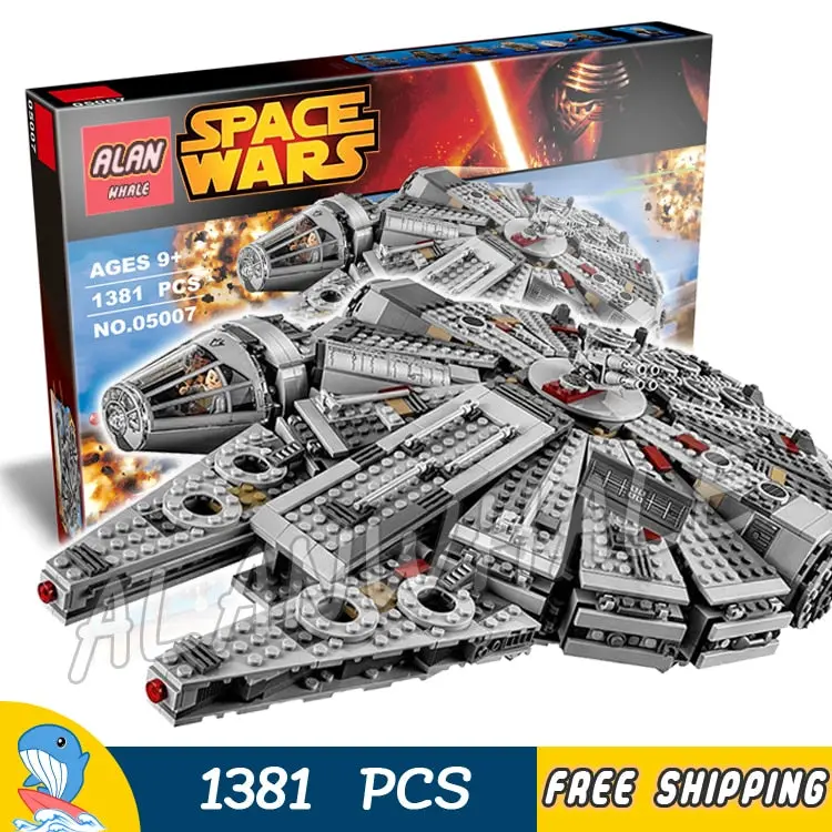 1355Pcs Space Wars Falcon Spaceship Battle Ship 10467 Figure Building Blocks Children Toys Compatible With Lego 1