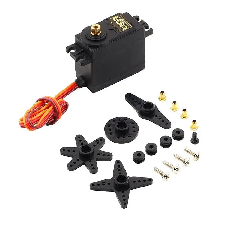 13Kg 15Kg Mg995 Mg996r Mg996 Servo 4.8-6.0V High Torque Metal Gear Digital Servo For Rc Car 1/8 1/10 Airplane Arduino Uno Diy 1