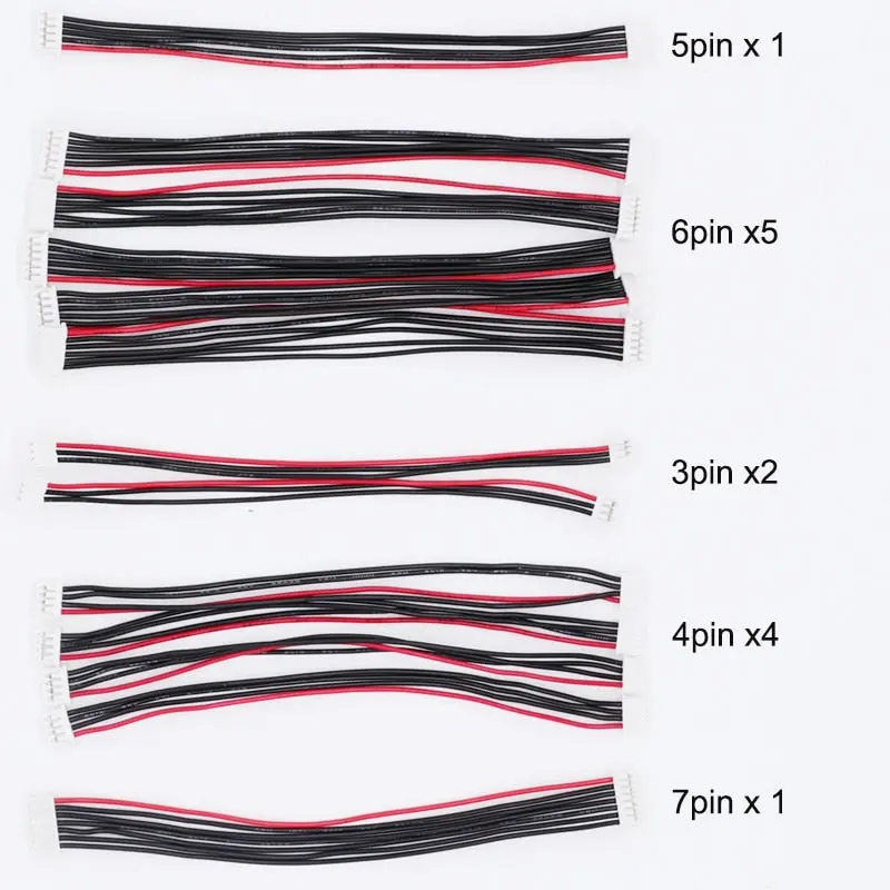 13Pcs Pixhawk 2.4.8 Px4 Flight Control Cable 1.25Mm 3P / 4P / 5P / 6P /7Pin 10Cm Length 4Pin & 5Pin & 7Pin Debug Lines For Pix 1