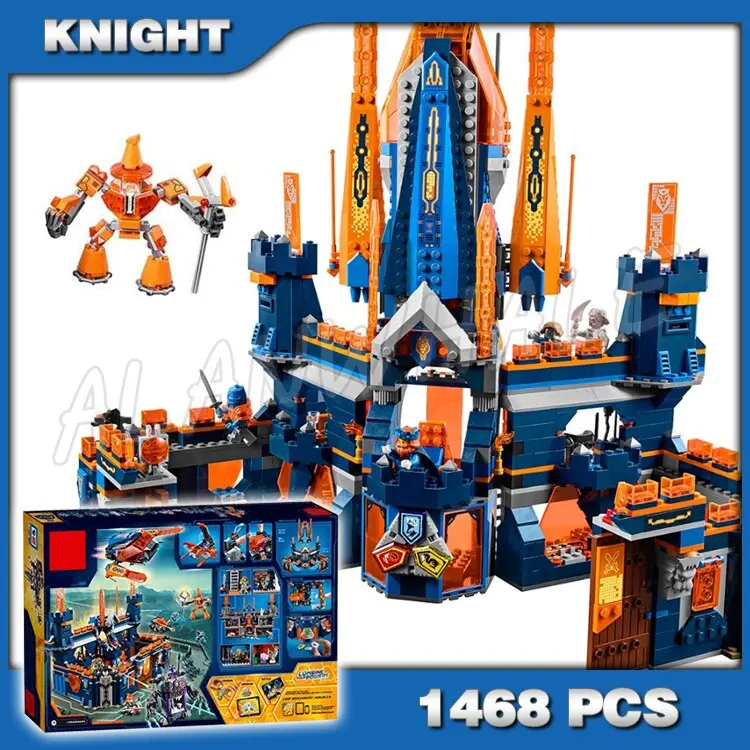 1468Pcs Knights Knighton Castle Model Building Blocks 10706 Assemble Bricks Children Toys Games Nexus Compatible With Lego 1