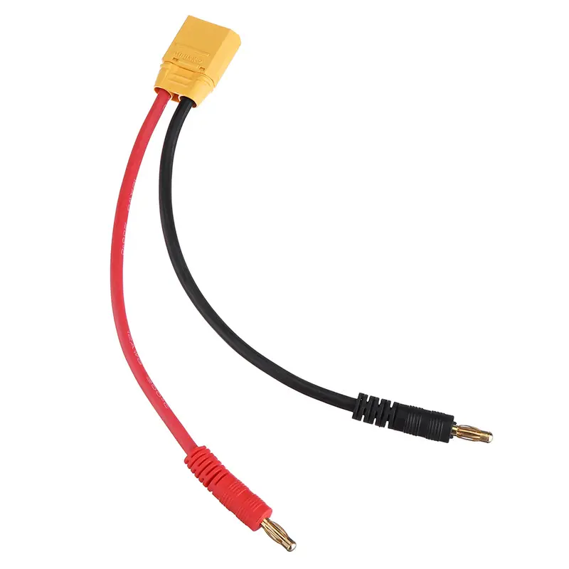 15/30Cm Rjxhobby 12Awg Xt90 Male Connector To 4Mm Banana Plug Battery Charger Cable 1