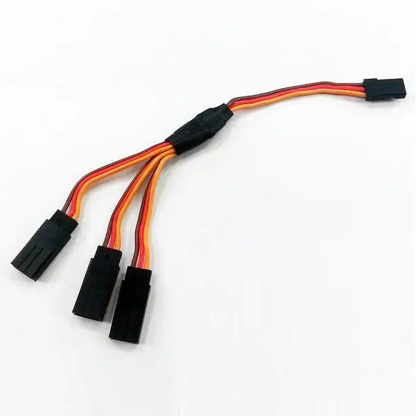 15Cm 30Cm Triple 3-Way Servo Extension Y Cable Wire For Futaba 1