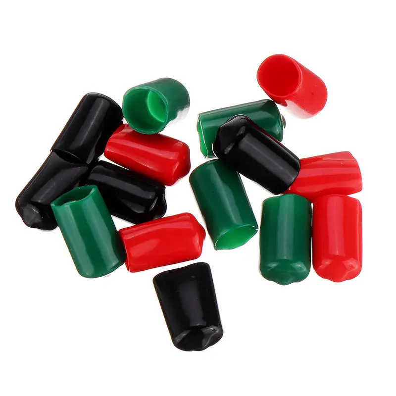 15Pcs Fishbonne Xt60 T Connector Protector Plug Red/Green/Black Color Rubber Terminal Insulated Protective Cover Caps Case For Lipo Battery 2