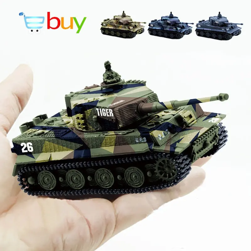 1:72 4 Colors Mini Tiger Battle Rc Tank Remote Radio Control Panzer Armored Vehicle Children Electronic Toys For Boys Kids Gifts 1