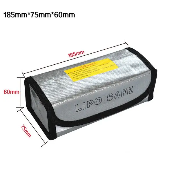 185X75x60mm Lipo Battery Portable Fireproof Explosion Proof Safety Bag 1