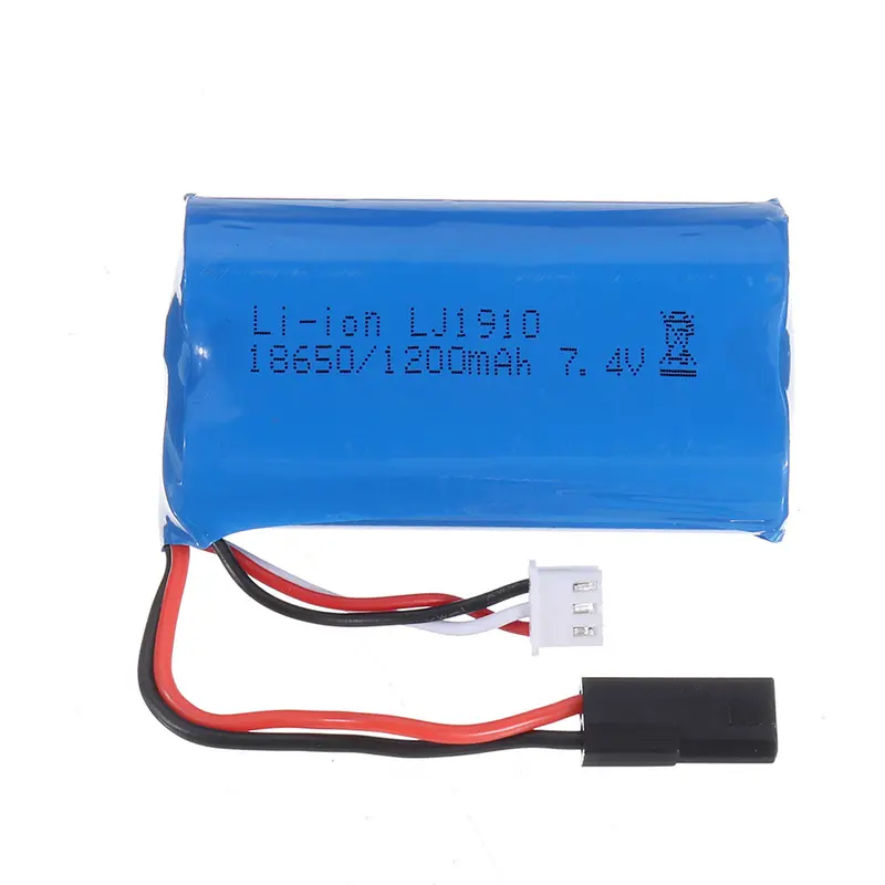 18650 7.4V 1200Mah 2S 10C Li-Ion Battery For Sg 1203 1/12 Drift Rc Tank Car Vehicle Models Parts 1